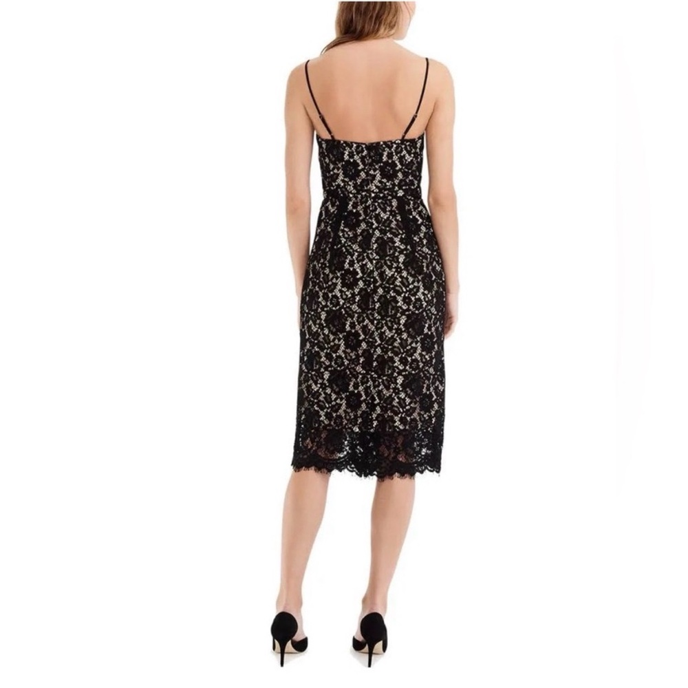 J. Crew Giupure Black Lace Midi Dress - Picture 9 of 12